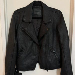 BLANKNYC Faux Leather Moto Jacket, Size M